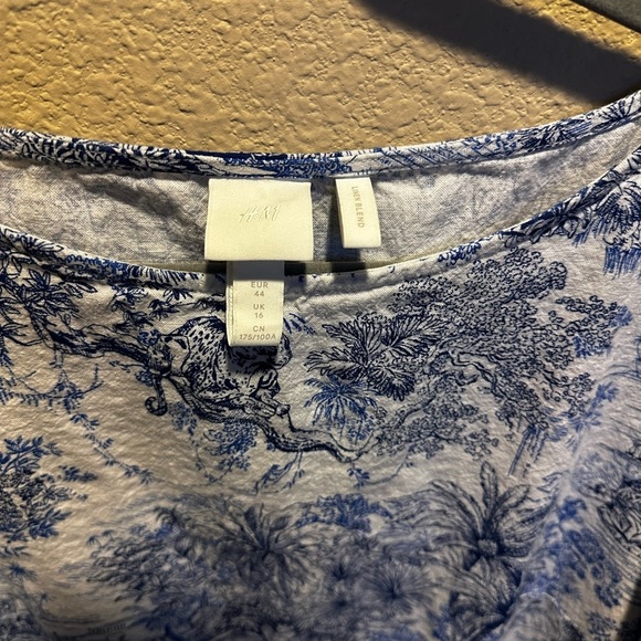 H&M Blue and White Patterned Dress - Picture 2 of 8